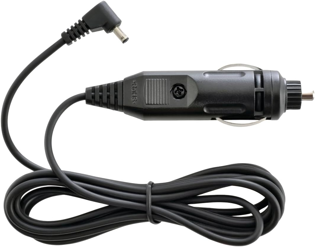 Cobra 12-Volt Straight Power Cord for Powering Radar Detector, 6ft Long, Compatible with Cobra Models