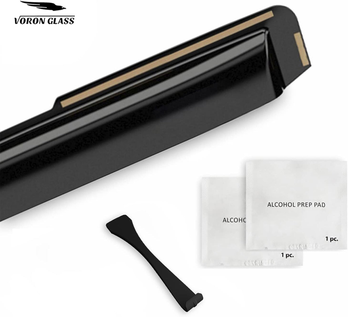 Voron Glass in-Channel Extra Durable Rain Guards for Chevrolet Express Van 2500/3500 1996-2025, Window Deflectors, Vent Window Visors, 2 Pieces - 200280