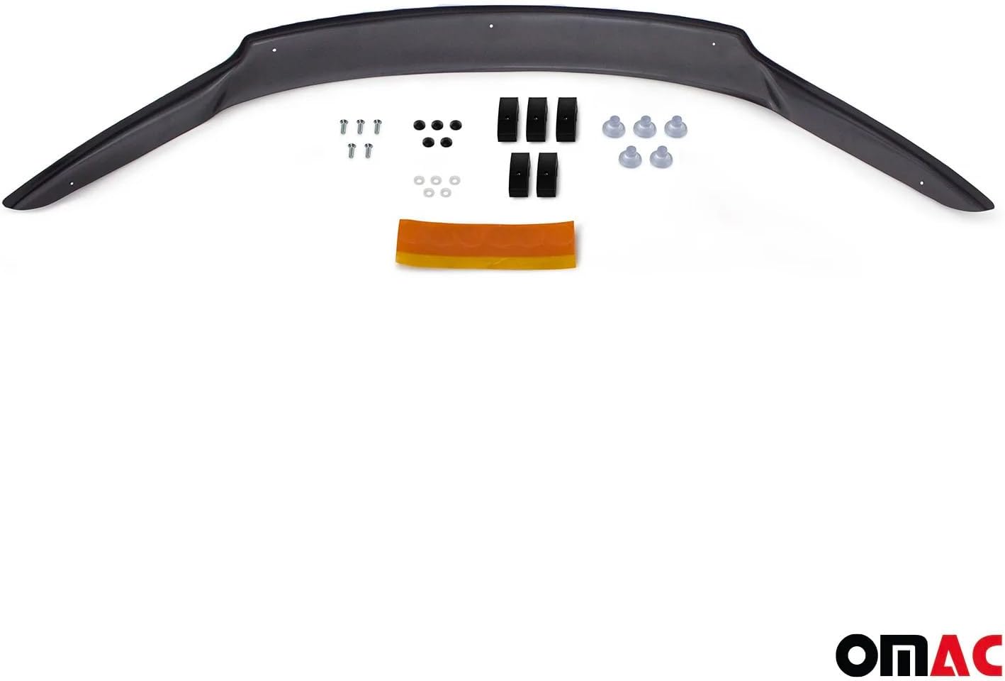 OMAC Front Bug Shield Hood Deflector Guard fits Honda CR-V 2012-2016 Smoke Black