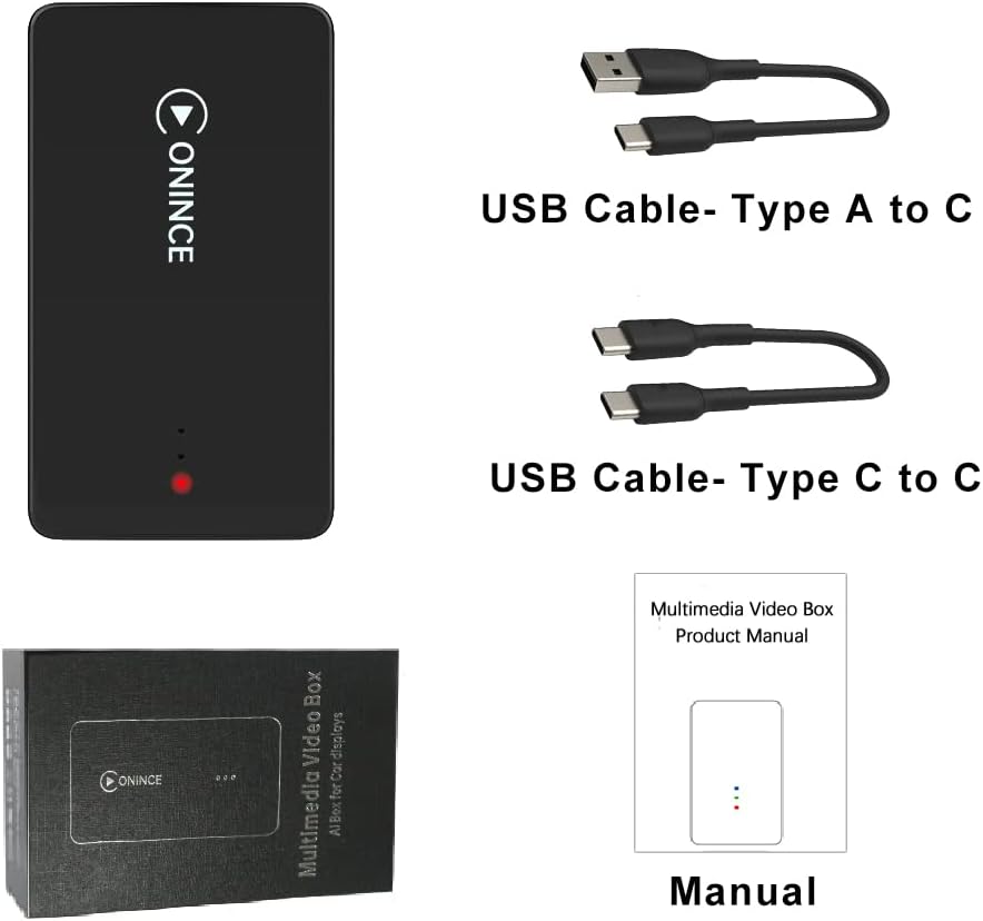 CarPlay Box Streaming Device for Car, Wireless CarPlay Adapter & Android Auto Wireless Adapter with Netflix YouTube Disney+ Prime Video, for Factory Wired CarPlay Cars