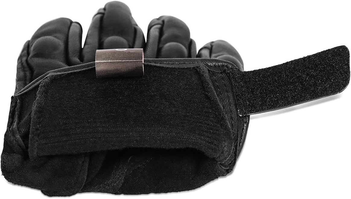 Full finger Goat Skin Leather Touch Screen Motorcycle Gloves Men/Women S,M,L,XL,XXL (Non-Perforated, S)