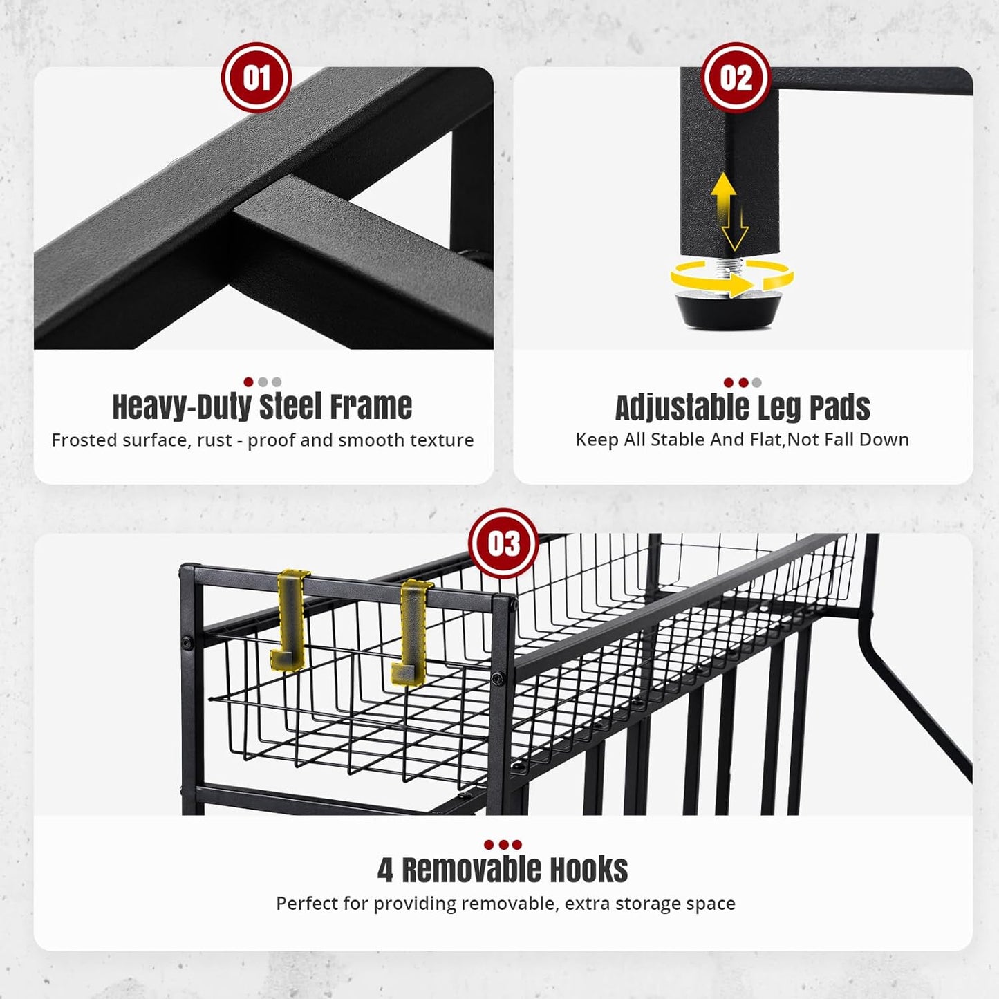 HEALTH LINE PRODUCT 4 Bike Stand, Indoor Bike Storage, Bicycle Rack for Garage - Metal Stability Floor Bicycle Station for Parking Mountain/Road/Hybrid/Fat Tire & Scooters Bike Rack for Garage