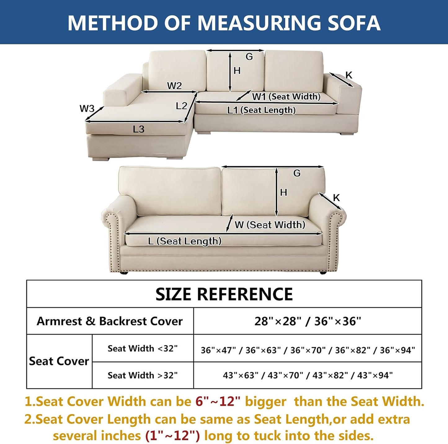 Eismodra Couch Cover,Sectional Couch Covers,Sofa Covers for 3 Cushion Couch,Anti-Slip Sofa Slipcovers for Dogs Cats Kids Loveseat Recliner L Shaped Armrest Backrest,Brown 43''x63''(Only 1 Piece)