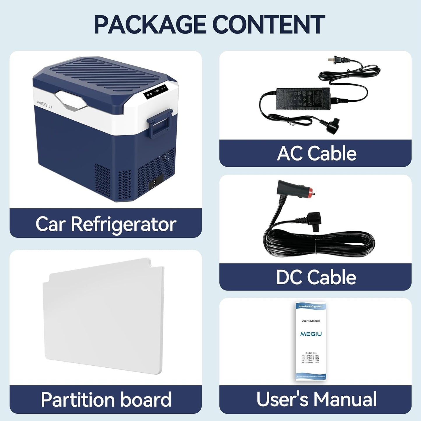 Car Refrigerator Portable 12V Fridge 32 Quart 12 Volt Freezer Compressor Cooler 12V/24V DC 110~240 V AC for Truck Van RV Camper SUV and Home Use