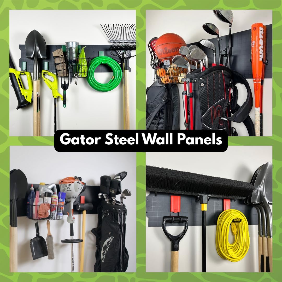 GATOR MAGNETICS Open Storage Hook: 4-Pack, The Ultimate Workshop & Garage Storage Systems, Heavy Duty Magnetic Hooks, Organization Solutions, 25lb Hold, for All Steel Surfaces 2.5" & 4" Hooks