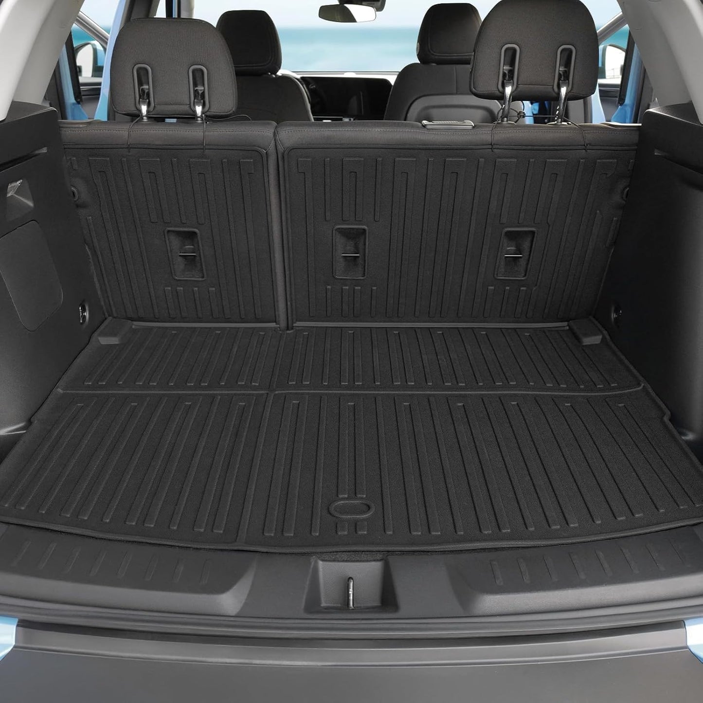 Floor Mats Set for Chevy Trailblazer AWD 2026 2025-2021 Accessories, Full Coverage All Weather Floor Mats Cargo Mat with Backrest Protectors & Door Sill Guards(Not for FWD)