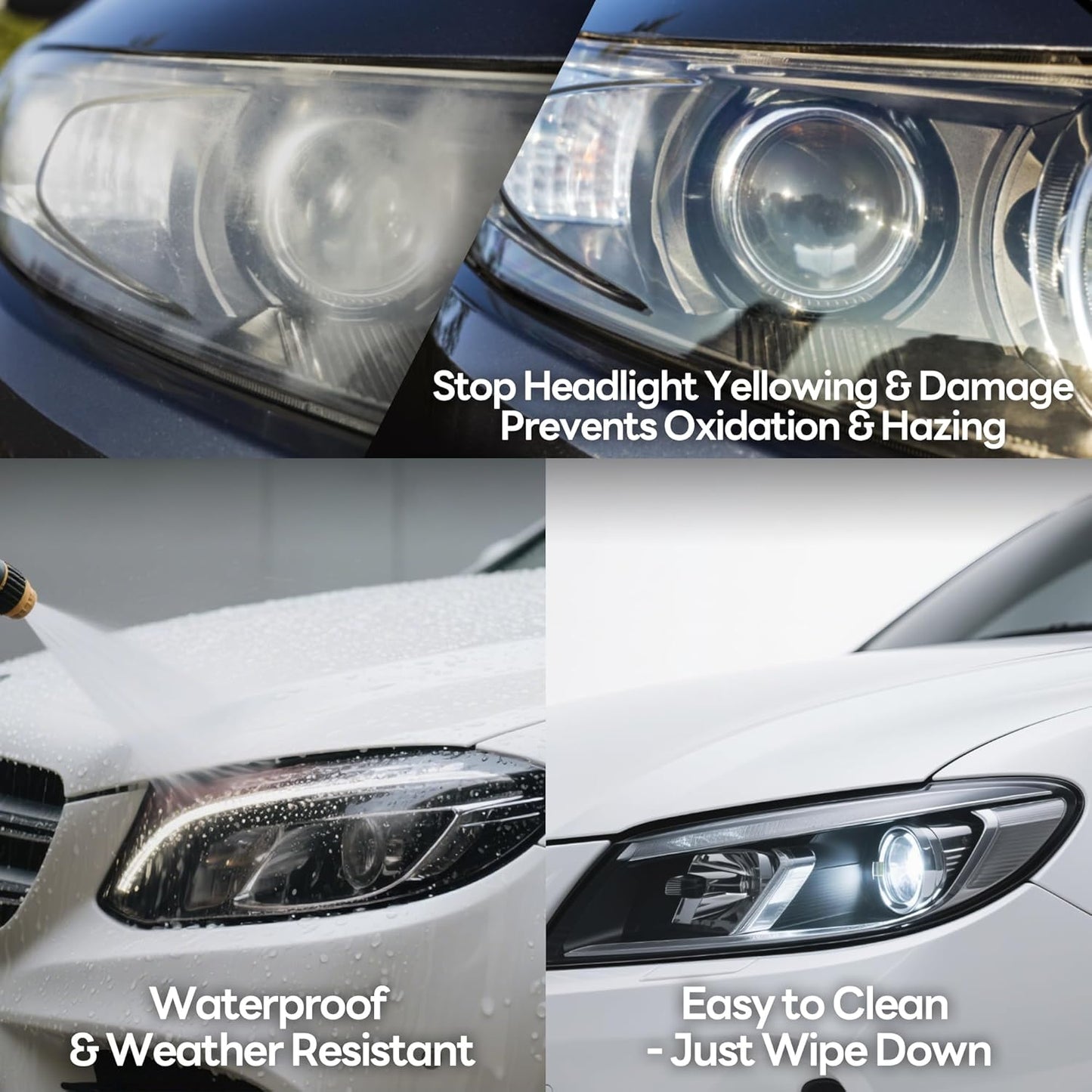 Lypumso 16 x 60 Inches Headlight Taillight Car Tint Vinyl Film, Self Adhesive Fog Lights Sticker Sheet Roll for Car Lights Cover Protection (Smoke Black)