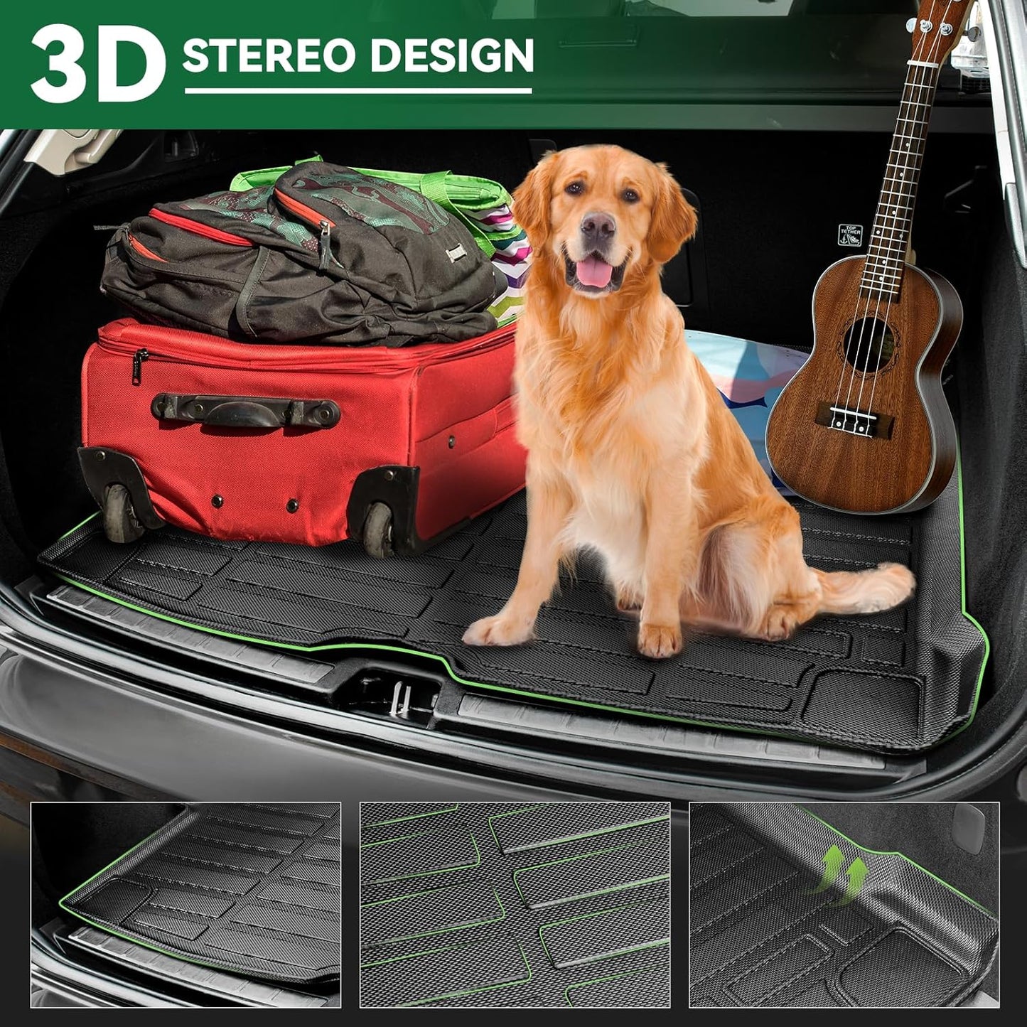 Floor Mats & Cargo Liner Custom Fit for 2024 2025 Chevrolet Chevy Equinox EV (Non Fuel), All Weather TPE Floor Mats for Cars, Car Floor Mats Full Set for Chevrolet Equinox EV Accessories