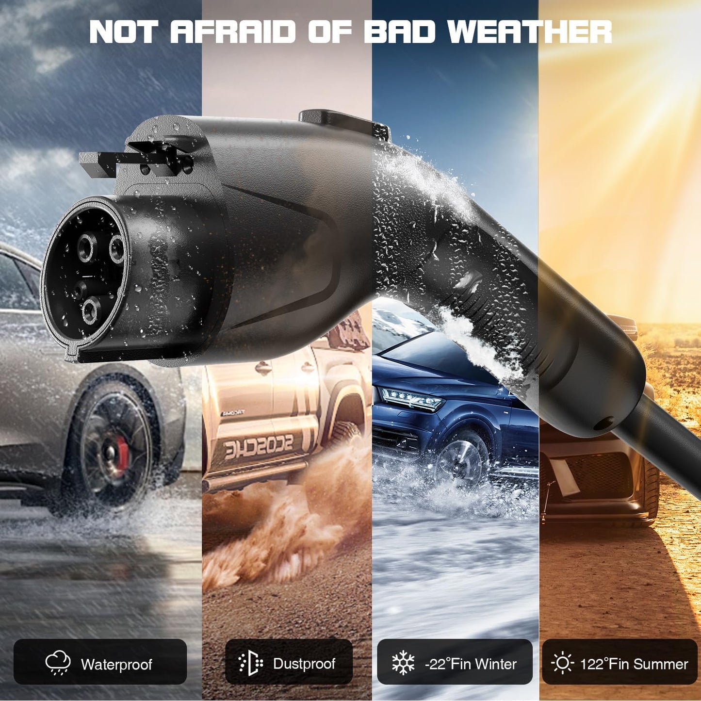 GRECELL Level 2 EV Wall Charger, ETL Certified 48A 11KW 240V J1772 Charger Bluetooth & WiFi Enabled, Electric Car Fast Wall Charging Station, Electric Car Charger with 25FT Cable and NEMA 14-50 Plug