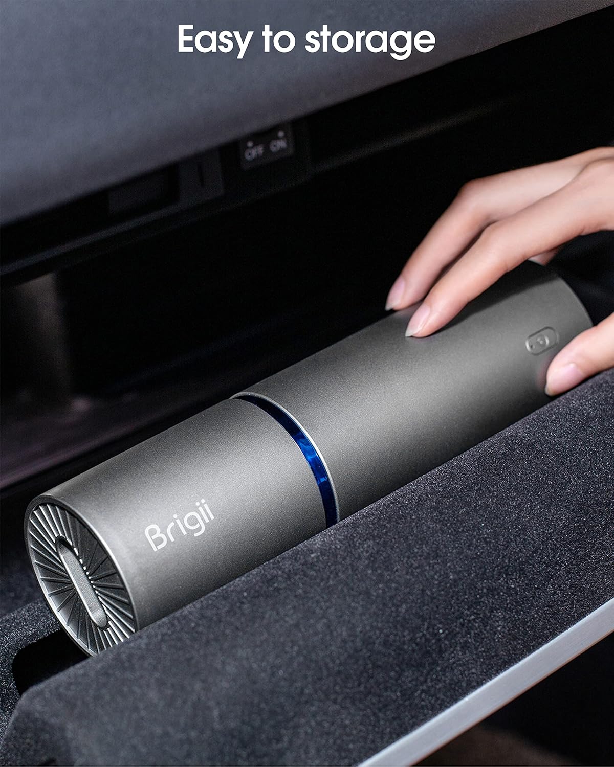 Brigii Mini Handheld Vacuum Cordless, 3 in 1-Car Vacuum & Air Duster & Hand Pump, Portable Rechargeable Cleaner for Car Interior, Small Spaces, Crevices-Y120 Pro