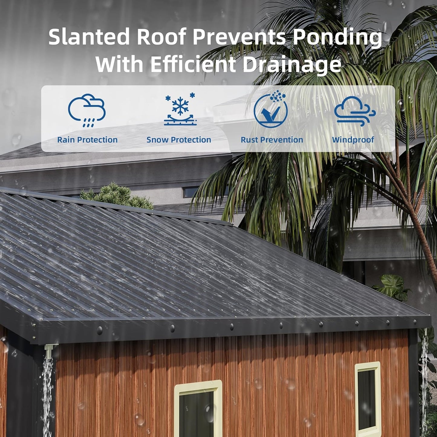 10x12FT Outdoor Storage Shed, Metal Garden Shed with Floor Base, Lockable Doors and Windows, Large Tool Shed for Backyard, Patio and Lawn