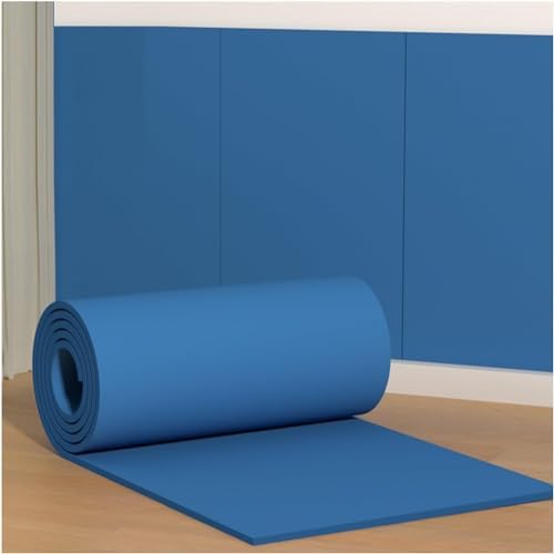 Garage Wall Protectors - Heavy-Duty Self-Adhesive Rubber Foam Pads for Studio & Gym Walls, Grey, 39.3x39.3in/100x100cm, Impact-Resistant Wall Guard