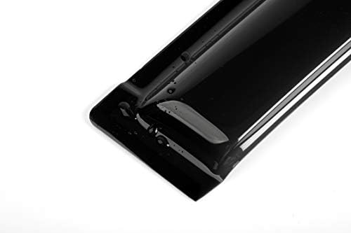 92359 Side Window Visor Wind Vent Deflector fit for 2015-2024 Ford Mustang,2pcs Outside Mount Style Tape-On Nice Sun Rain Guards Set