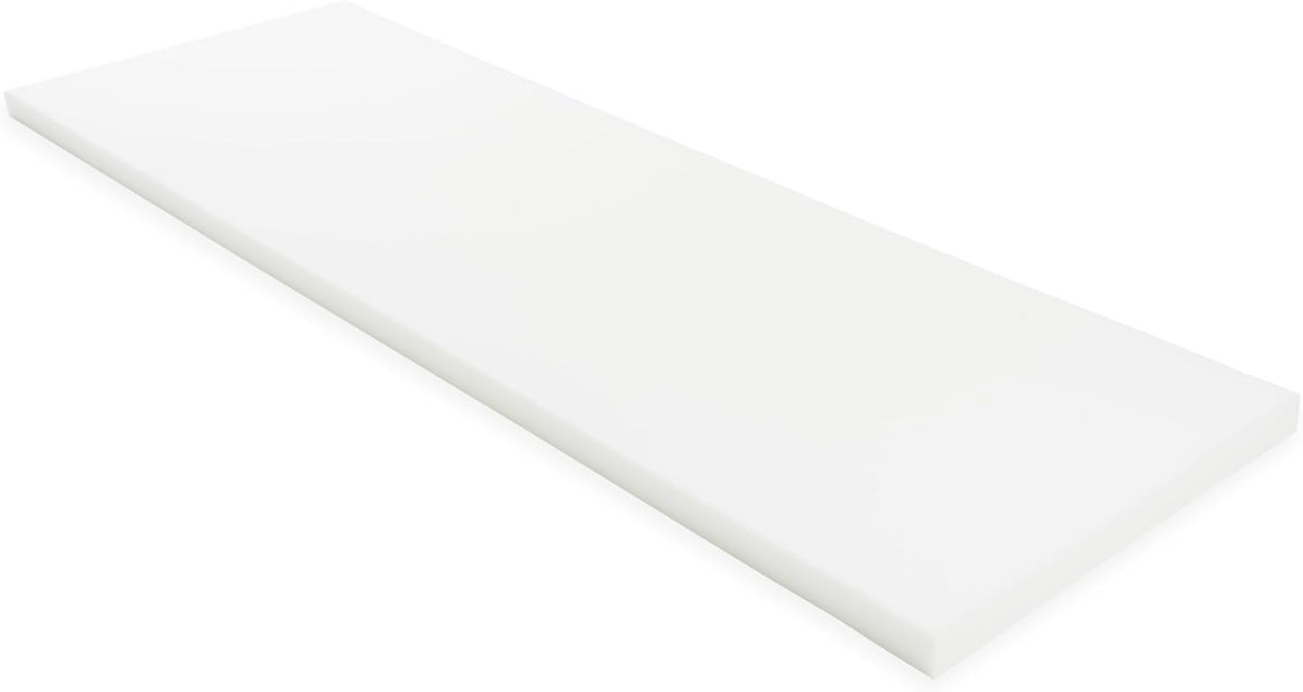 GoTo Foam 2" Height x 24" Width x 72" Length 43ILD (Firm) Upholstery Cushion Made in USA