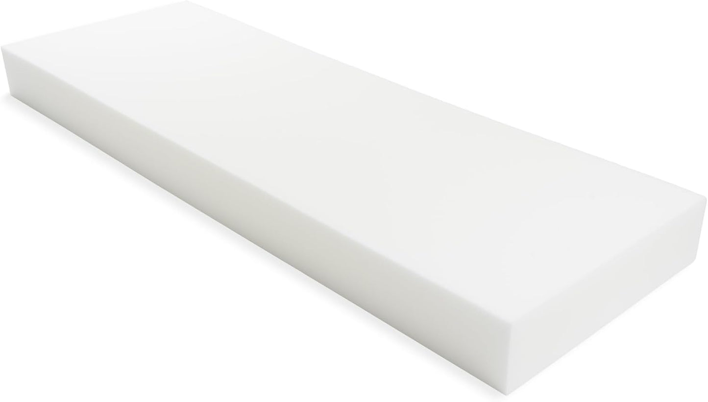 GoTo Foam 6" Height x 24" Width x 72" Length 36ILD (Semi-Firm) Upholstery Cushion Made in USA