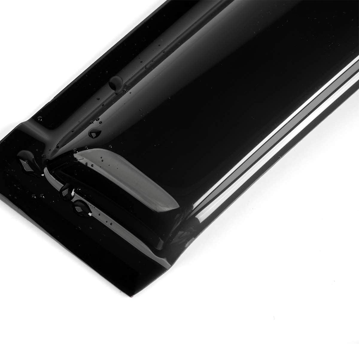 94539 Side Window Wind Deflector,4pcs Outside Mount Style Nice Sun Rain Guards Set,Dark Smoke Window Visor fit for 2005-2016 Nissan Xterra