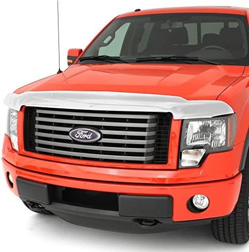 Auto Ventshade [AVS] Chrome Hood Shield / Protector | Fits 2016 - 2023 Toyota Tacoma | Medium Profile Bug Deflector - 1 pc., Chrome | 680681