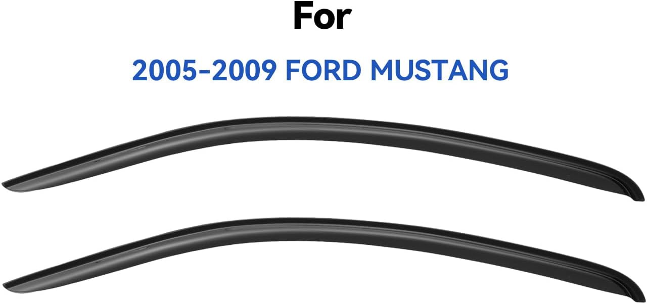 Window Visors Rain Guards Shield for 2005-2009 Ford Mustang, Out-Channel Window Vent Wind Deflectors Visors Shades for 05-09 Ford Mustang