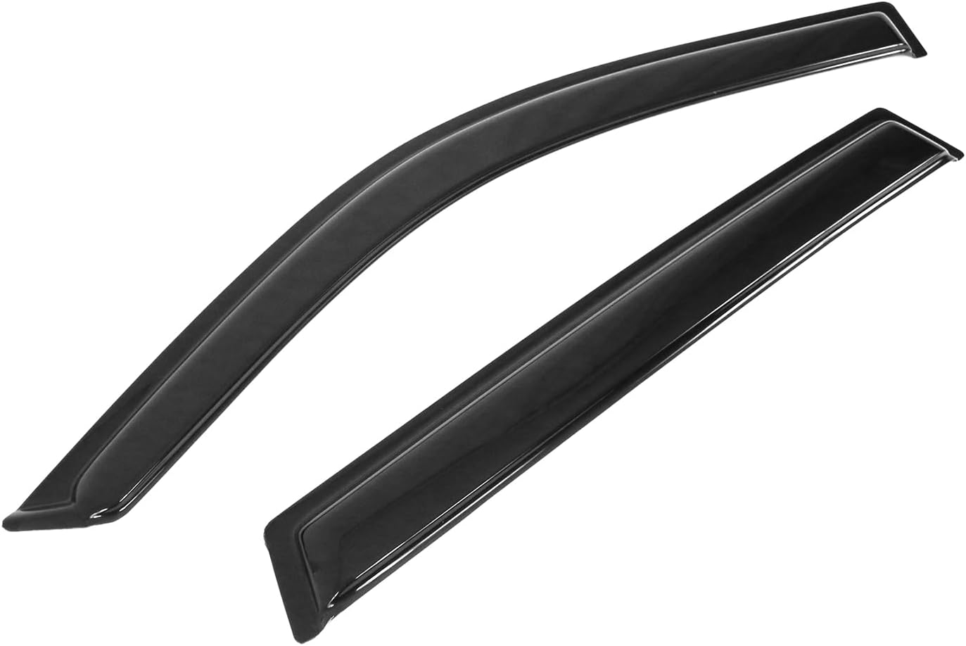 Window Visor Deflector Compatible with 2001-2005 Toyota Rav4 4-Door, Slim Tinted Acrylic Resistant Shield Cover Wind Sun Rain Guard by IKON MOTORSPORTS, 2002 2003 2004