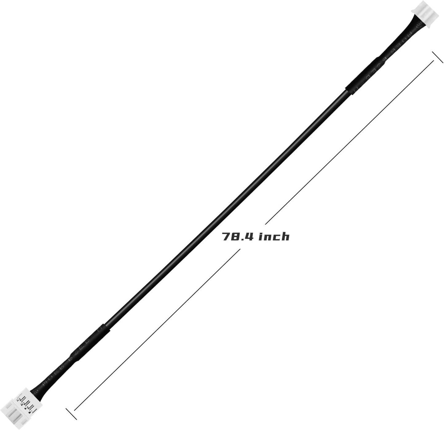 Acrylic Interior Car LED Strip Light Extension Wire 78.7inch, which fit for Dreamcolor&RGB Main Controller Connects and sub-Controller kit (not Including), Not fit dreamcolor 5 in 1(Single Controller)