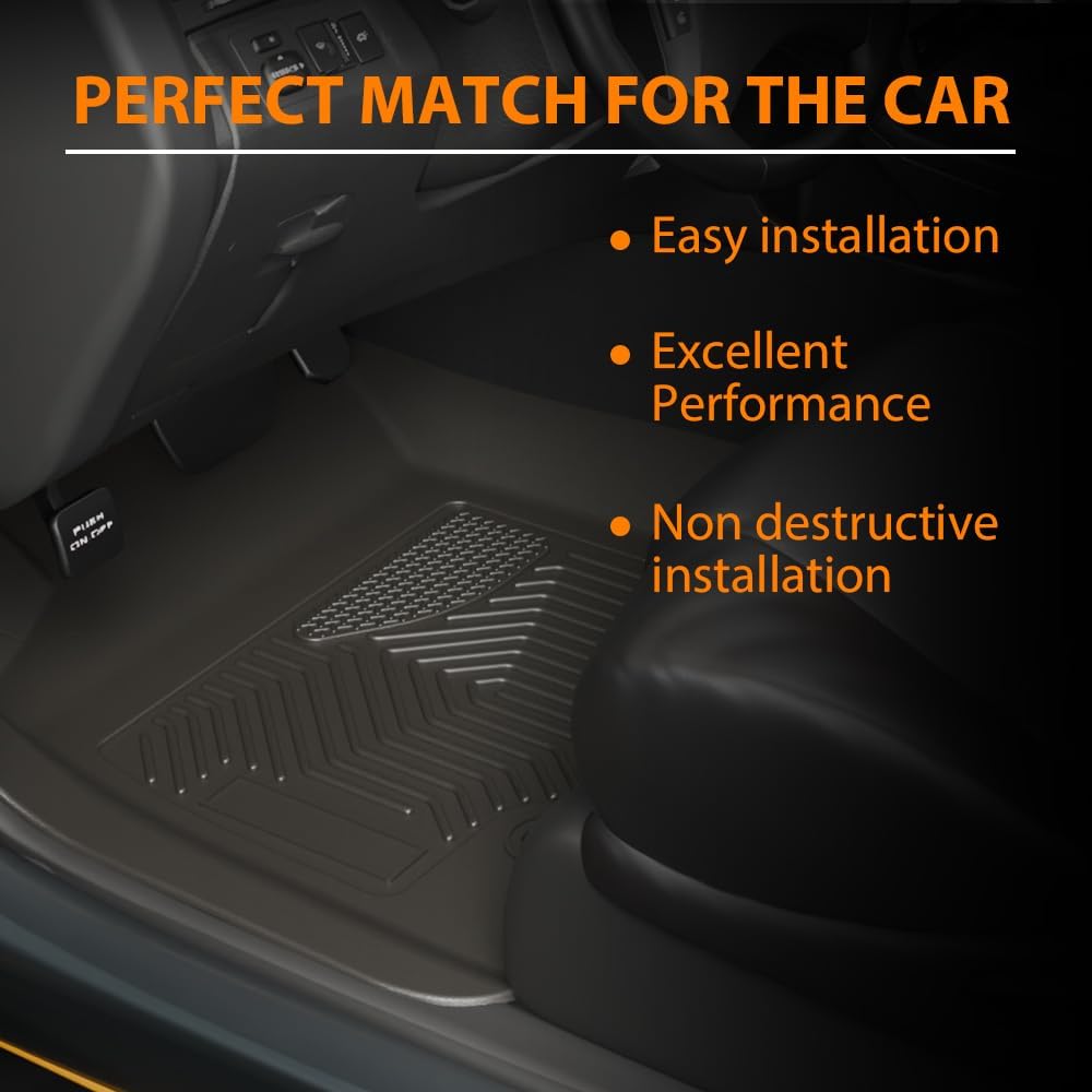 G-PLUS Floor Mats Cargo Liner Fit for Mazda CX-5 2017 2018 2019 2020 2021 2022 2023 2024 2025 TPE All Weather Custom Fit Full Cover Protection Floor Liners 1st & 2nd Row Car Mats, Black
