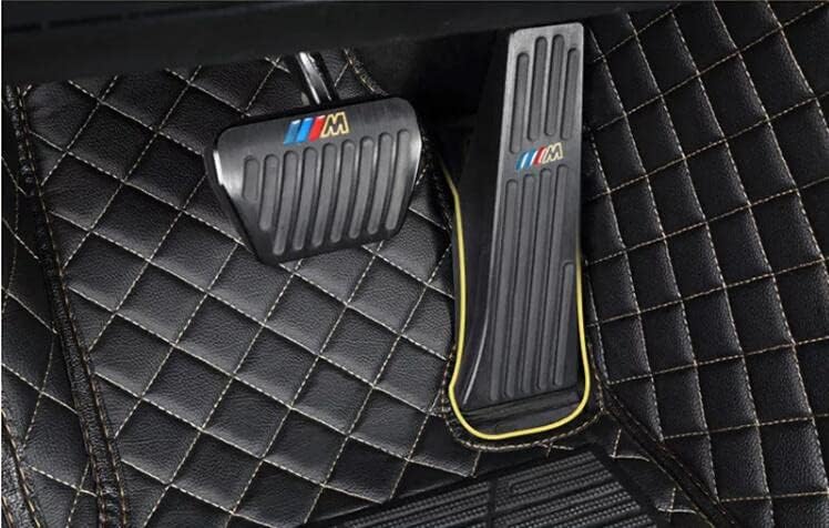 Custom All-Weather Protection Leather Car Floor Mats for Cars Sedan SUV Sports Car Waterproof Floor Mat (3D Brown)