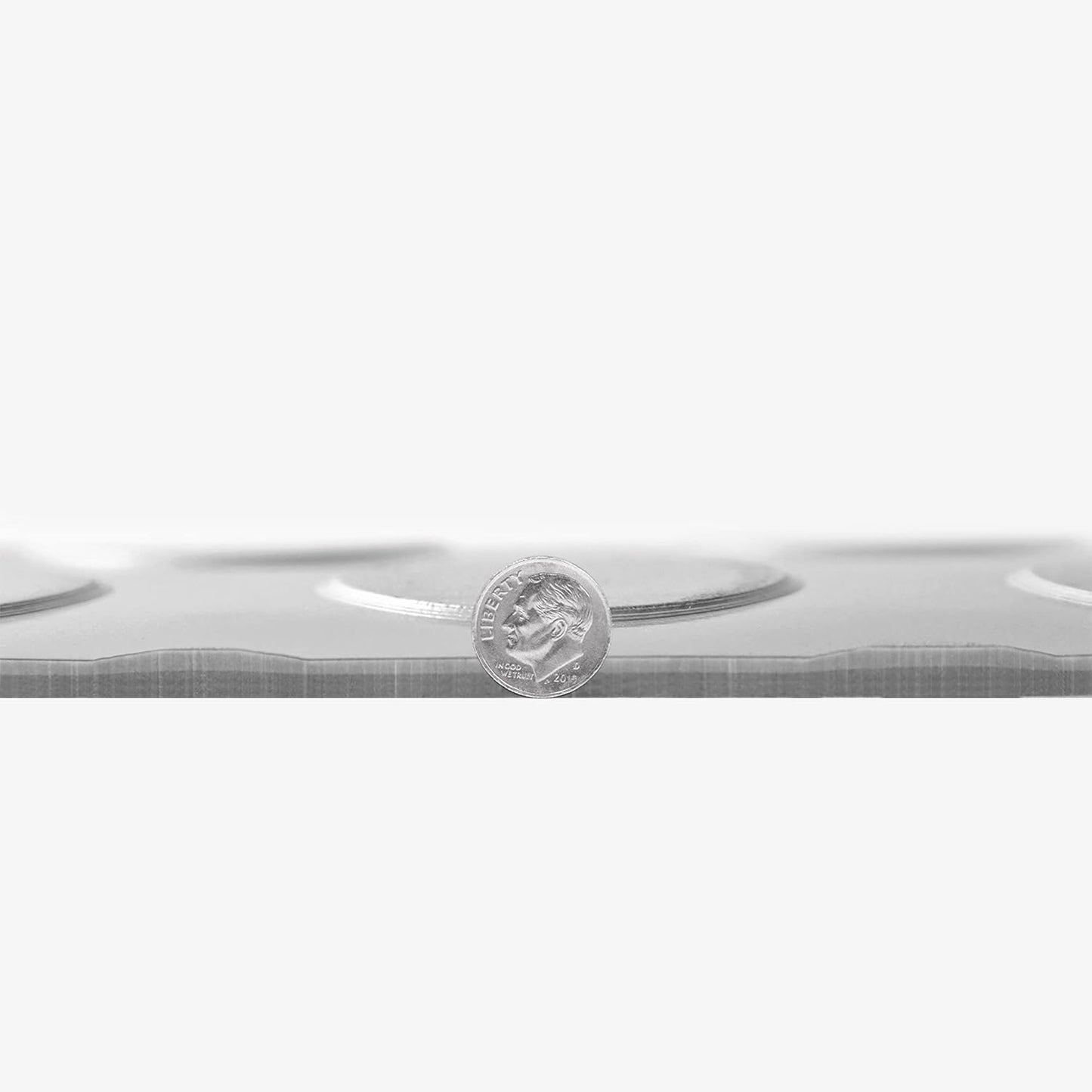 IncStores 2.5mm Thick Commercial-Grade Nitro Roll Garage Floor Mat | Flexible Vinyl Floor Mat for a Stronger and Safer Garage, Workshop, or Trailer | Coin-Top, Stainless Steel, 7.5' x 100'