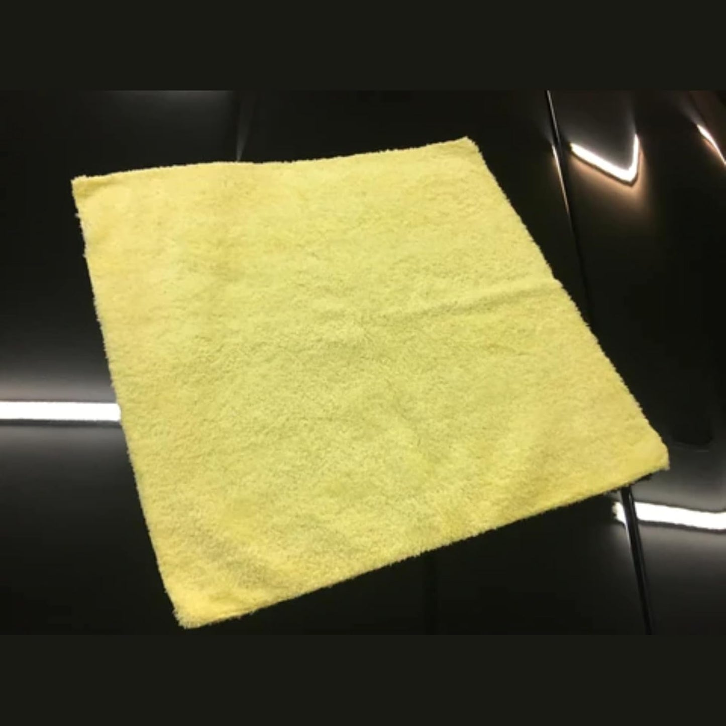 Microfiber Cleaning Cloth - The Yellow Rags, Streak-Free Cleaning Towels for Car Wash and Housekeeping, Ultra-Absorbent with Cut Edges to Avoid Scratches (Pack of 10, 16"x16")
