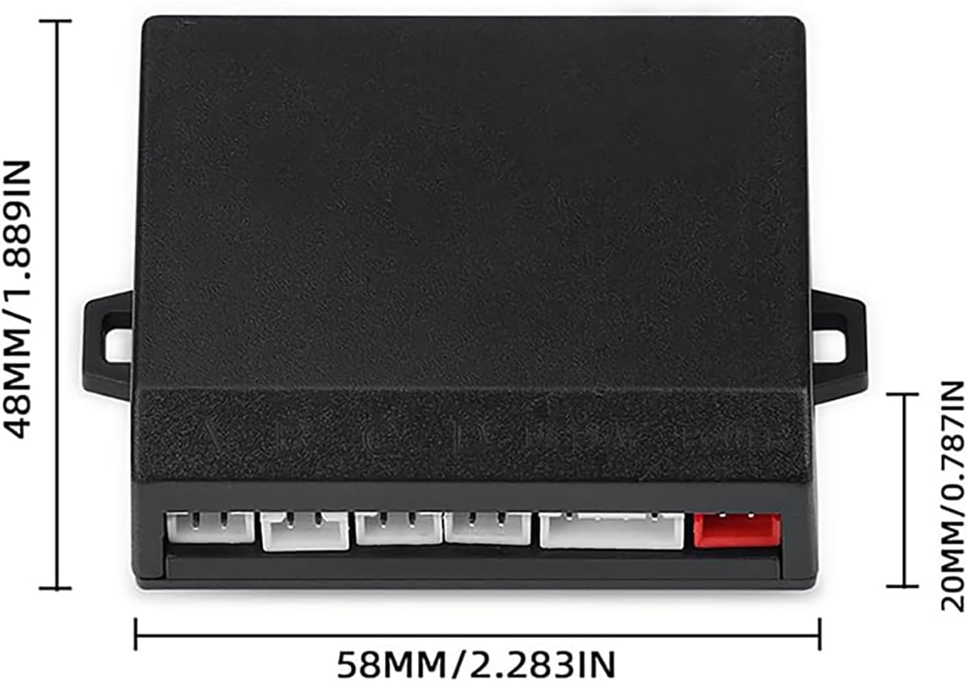 Car Reverse Backup Parking Sensor Radar System kit The LED Display with 3 Colors can Both Shows Distance Data and warn You with beep Sound Adjustable Volume Compact and Easy to Install (Blackbrown)