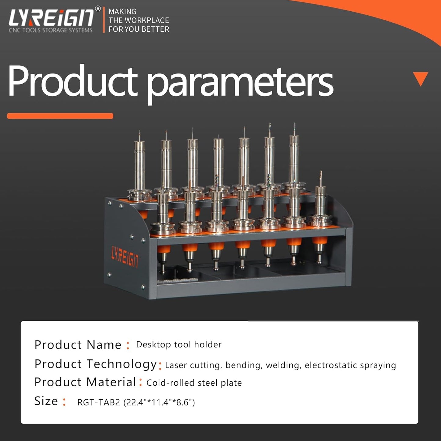 BT50 CNC Tool Rack, CAT50 CNC Tool Storage Rack Placed on The Desktop, Small CNC Tool Cabinet, CNC Tools Cart for Workshop Storehouse Airplane Car Furniture Make