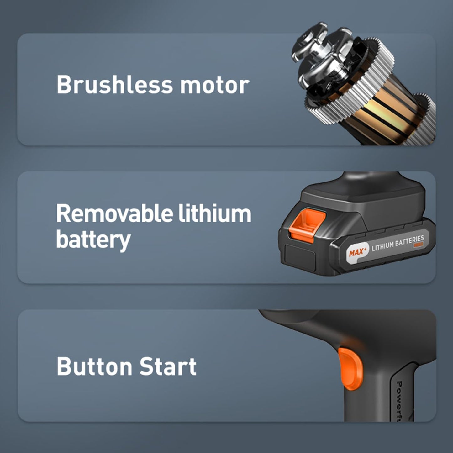 Car Vacuum Portable Cordless,36500Pa High Power Suction & Blower,Wireless Handheld Vacuum Cleaner for Car, Home, Office, Pet