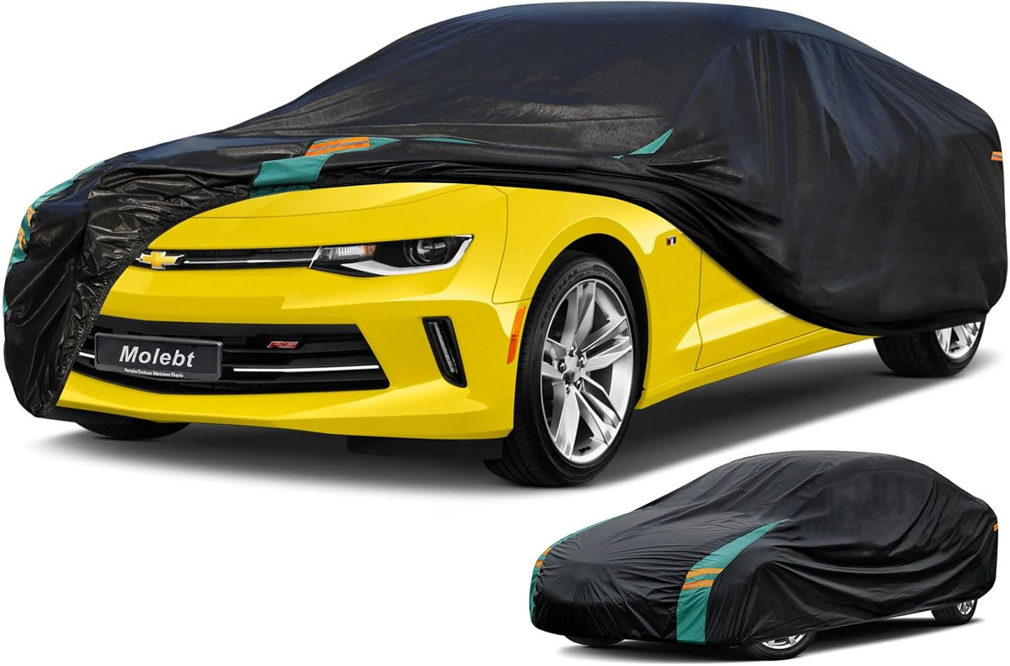 Car Cover Custom Fit for Chevy Camaro (1LS, 1/2/3 LT, LT1, 1SS, 2SS, ZL1), 1971-2025 Chevrolet Camaro Waterproof All Weather for Automobiles, Outdoor Full Cover Rain Sun UV Protection.