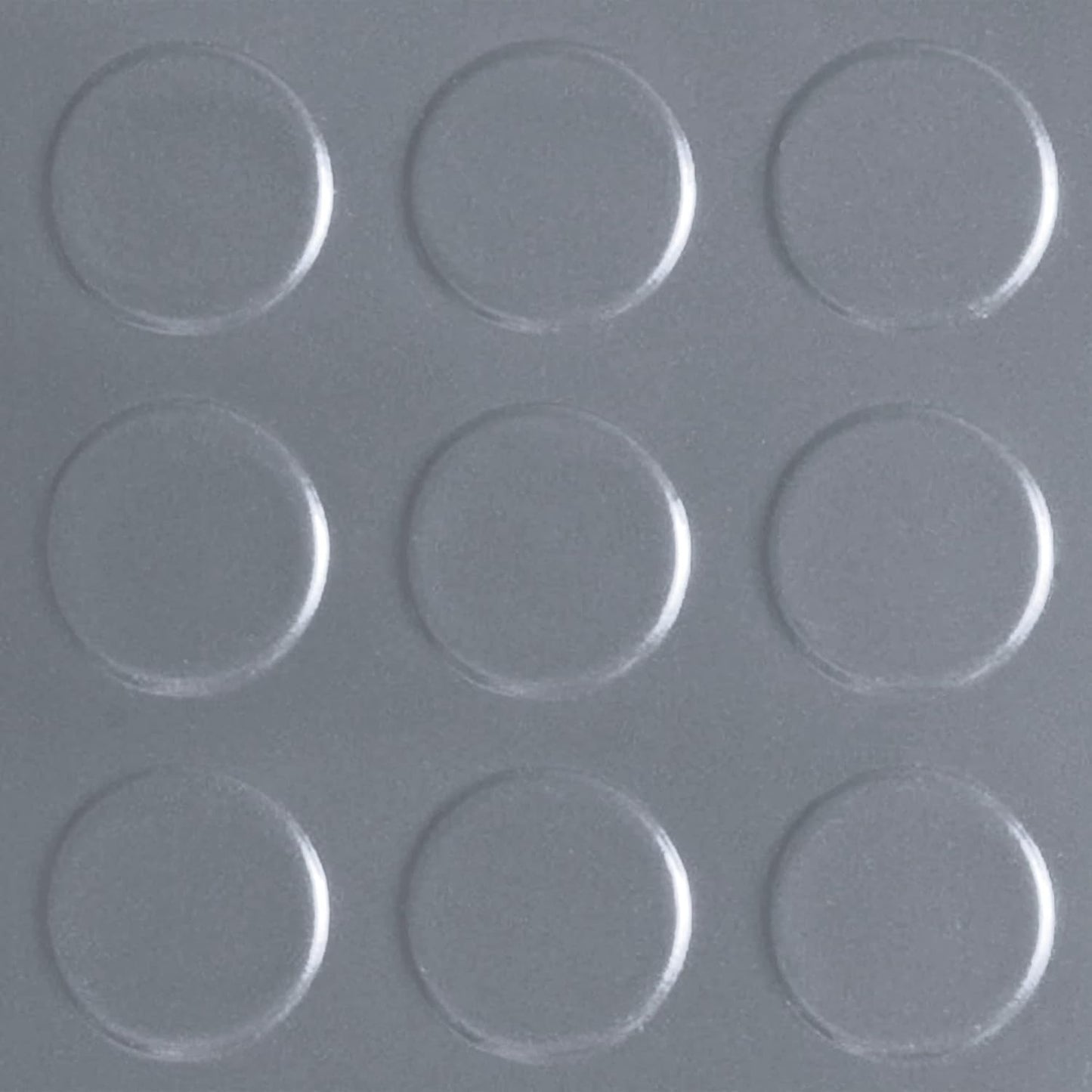 G-Floor Seamless Sheet Vinyl Shed Flooring Cover with Bonded Fibrous Backing - Coin Pattern (8' x 12', Slate Grey)