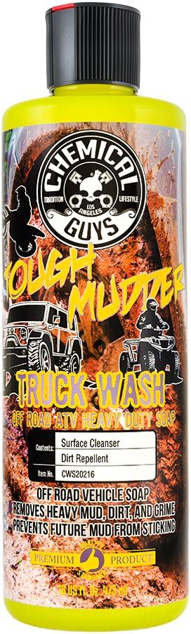 Chemical Guys CWS20216 Tough Mudder Foaming Truck, Off Road, ATV and RV Heavy Duty Wash Soap, (Works with Foam Cannons, Foam Guns or Bucket Washes), 16 fl oz, Lemon Scent
