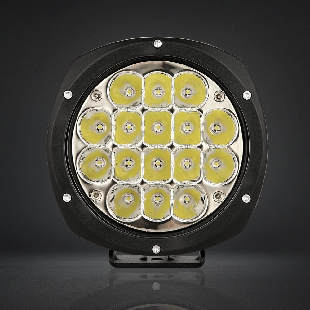BIGLION.X 5Inch 160W Round Led Driving Lights Off Road Spot Lights Offroad Driving Light Bar 18800LM with Wiring Harness Waterproof IP69K 12V 24V for Pickup Trucks ATV UTV SUV