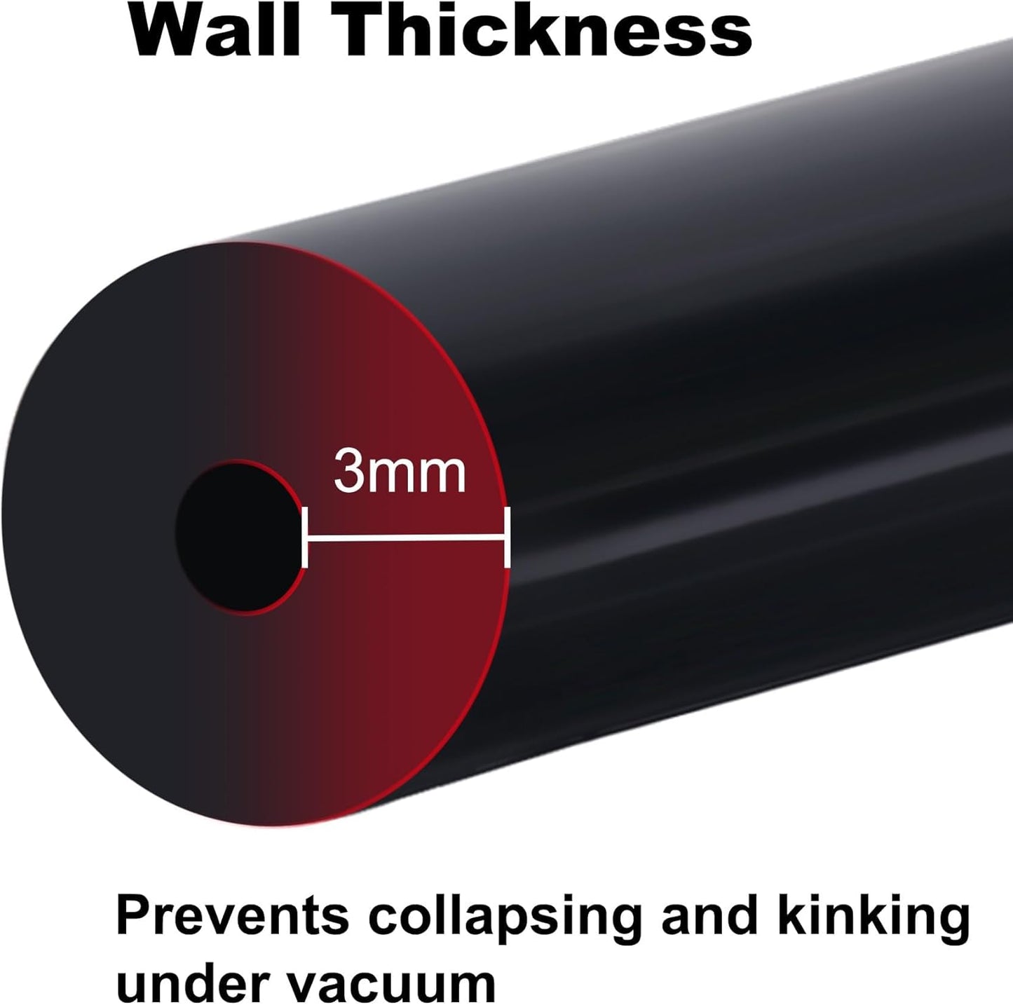 EVIL ENERGY 5/32 1/4 5/16 3/8 Silicone Vacuum Tubing Hose Line Kit 5FT 4PCS 130PSI Max Pressure (4mm 6mm 8mm 10mm)