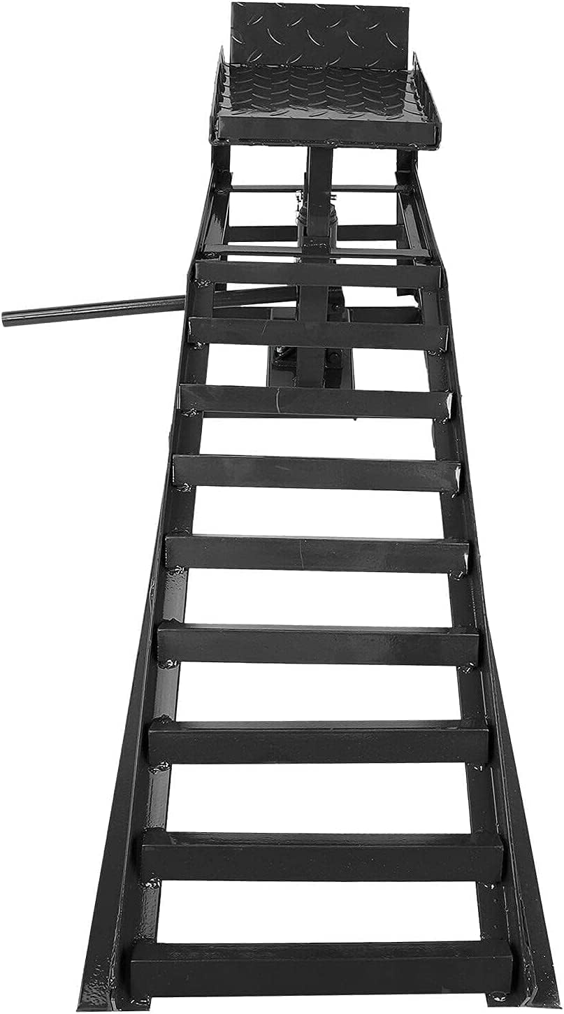 BLVD-LPF OBEY YOUR LUXURY 2 Pack Hydraulic Car Ramps 10000lbs 5T 11000lbs Low Profile Car Lift Service Ramps Truck Trailer Garage, Height Hydraulic Vehicle Ramps (Black)