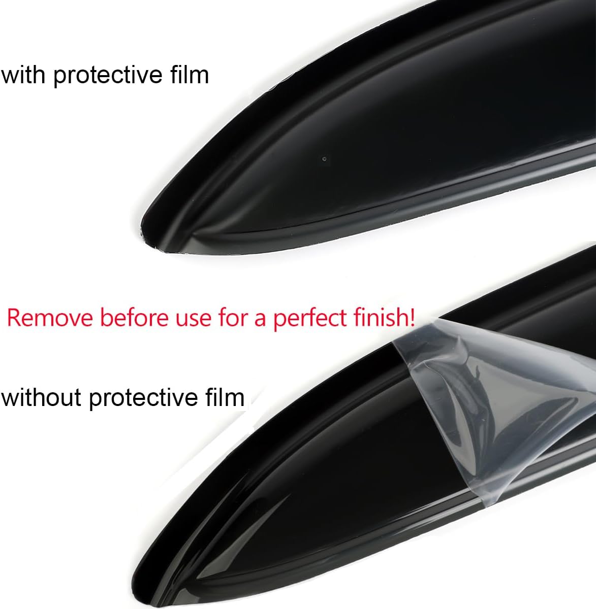 94059 Side Window Visors Wind Vent Deflector,4pcs Outside Mount Tape-On Rain Guards Set fit for 2001-2012 Escape,2008-2011 Mazda Tribute,2005-2011 Mercury Mariner