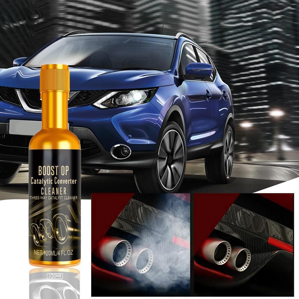 Catalytic Cleaner, Boost Up Catalytic, Boost Up Catalytic Converter Cleaner Auto Parts EngineFuel and Exhaust Pipe Cleaners,Fuel System Treatment Oil for Gas and Diesel Car (1PCS)