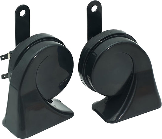 Car Horn 12V Universal Super Loud Auto Horn Electric Waterproof Low High Two Tone Fit for Any 12 Volt Vehicles Truck Pickup Boat Replacement Kit (Universal)