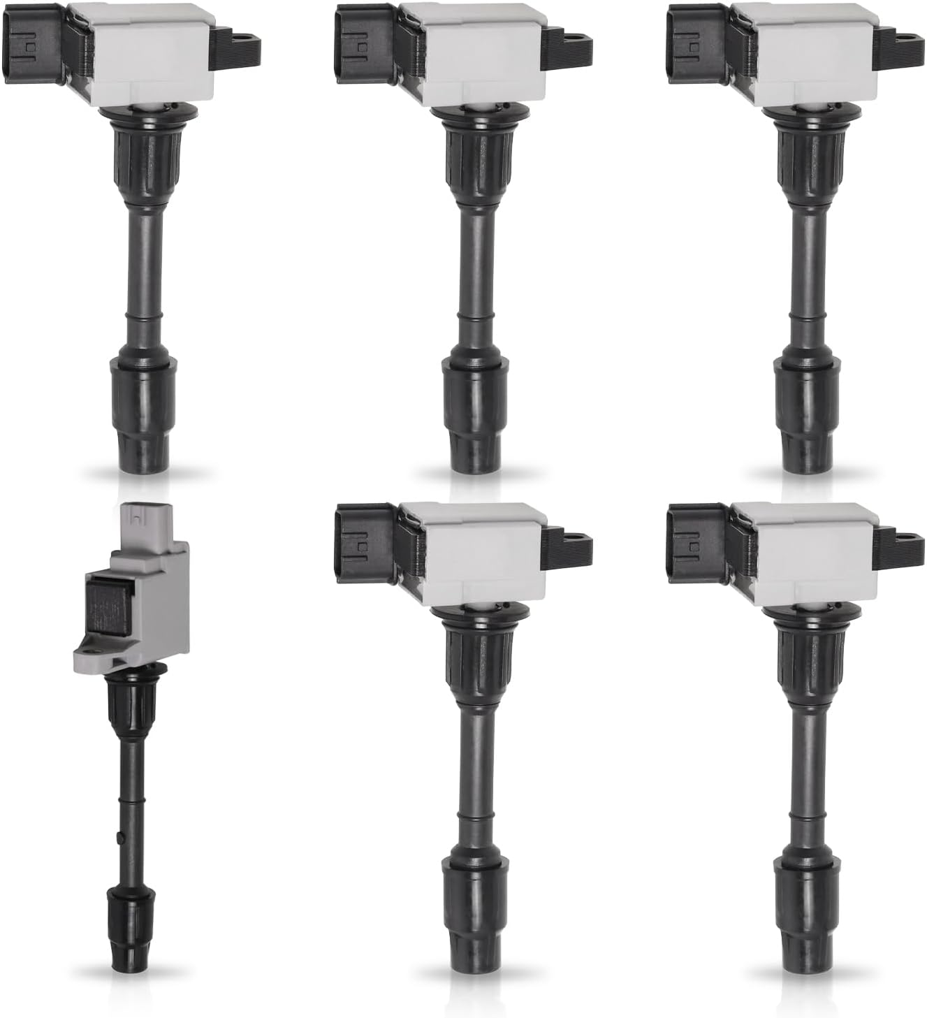ENA Set of 6 Ignition Coil Pack 2000 2001 3.3 3.5 Compatible with Infiniti Nissan Pathfinder QX4 00 01 3.3L 3.5L V6 Coils Replacement for C1335 C1332 UF331 UF328 224484W000 224484W011