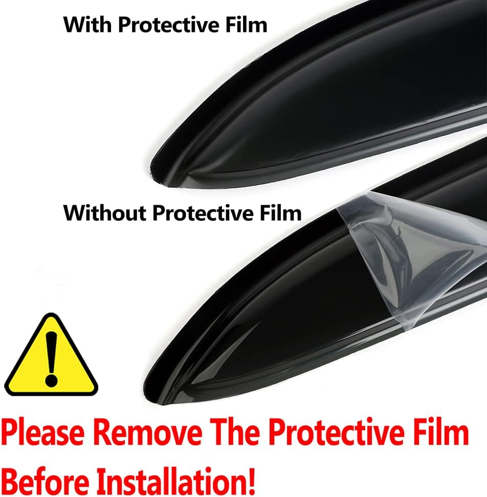 NI60 Side Window Wind Deflector,4pcs Outside Mount Style Nice Sun Rain Guards Set,Window Visors fit for 2017-2023 Nissan Armada