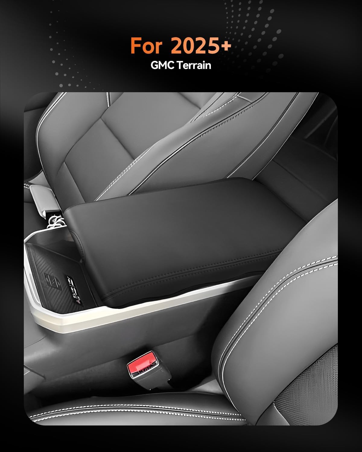 CDEFG for 2025 2026 GMC Terrain Center Console Cover Armrest Box Cover Terrain (Elevation, AT4, Denali) Accessories Console Arm Rest Protector