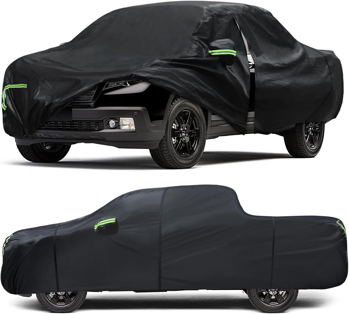 Car Cover Custom Fit for Honda Ridgeline 2006-2024,6 Layers Truck Cover Waterproof All Weather for Automobiles,Outdoor Full Exterior Cover,Rain, Sun, Wind Protection,Black