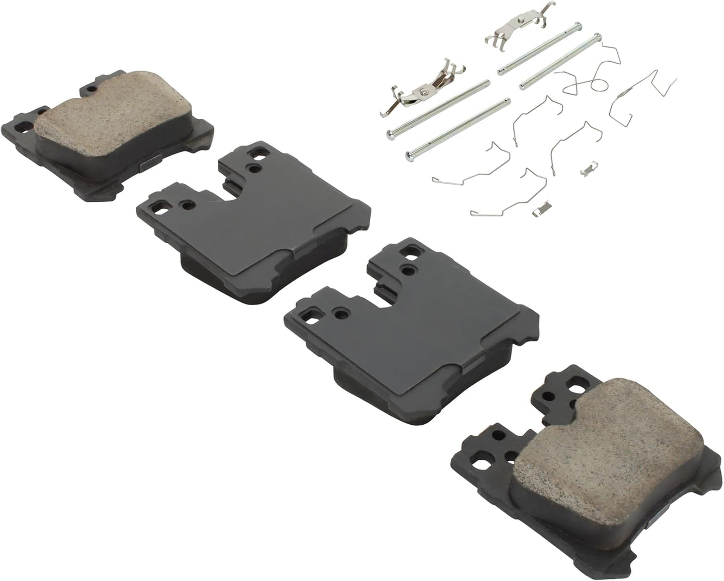 Premium Semi-Metallic Rear Brake Pads (1001-1283M) Replacement for Lexus LS460 2017-2007, LS500 2023-2018, LS500h 2023-2018, LS600h 2016-2008, Toyota Mirai 2024-2020