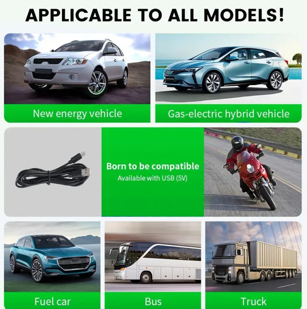 GPS Heads Up Display for Cars Digital Dashboard Speedomete with MPH/KMH, Universal HUD Display Car with 2M USB Cable and Clock, QC3.0 Fast Charger, Plug & Play for Car Boat Truck Motor SUV Golf Cart