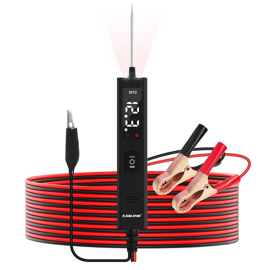 Car Circuit Tester, 12V & 24V DC Automotive Test Light, LED Power Circuit Probe Tester, Fuse Voltage Tester, Short Circuit Finder Component Activation Continuity Tester