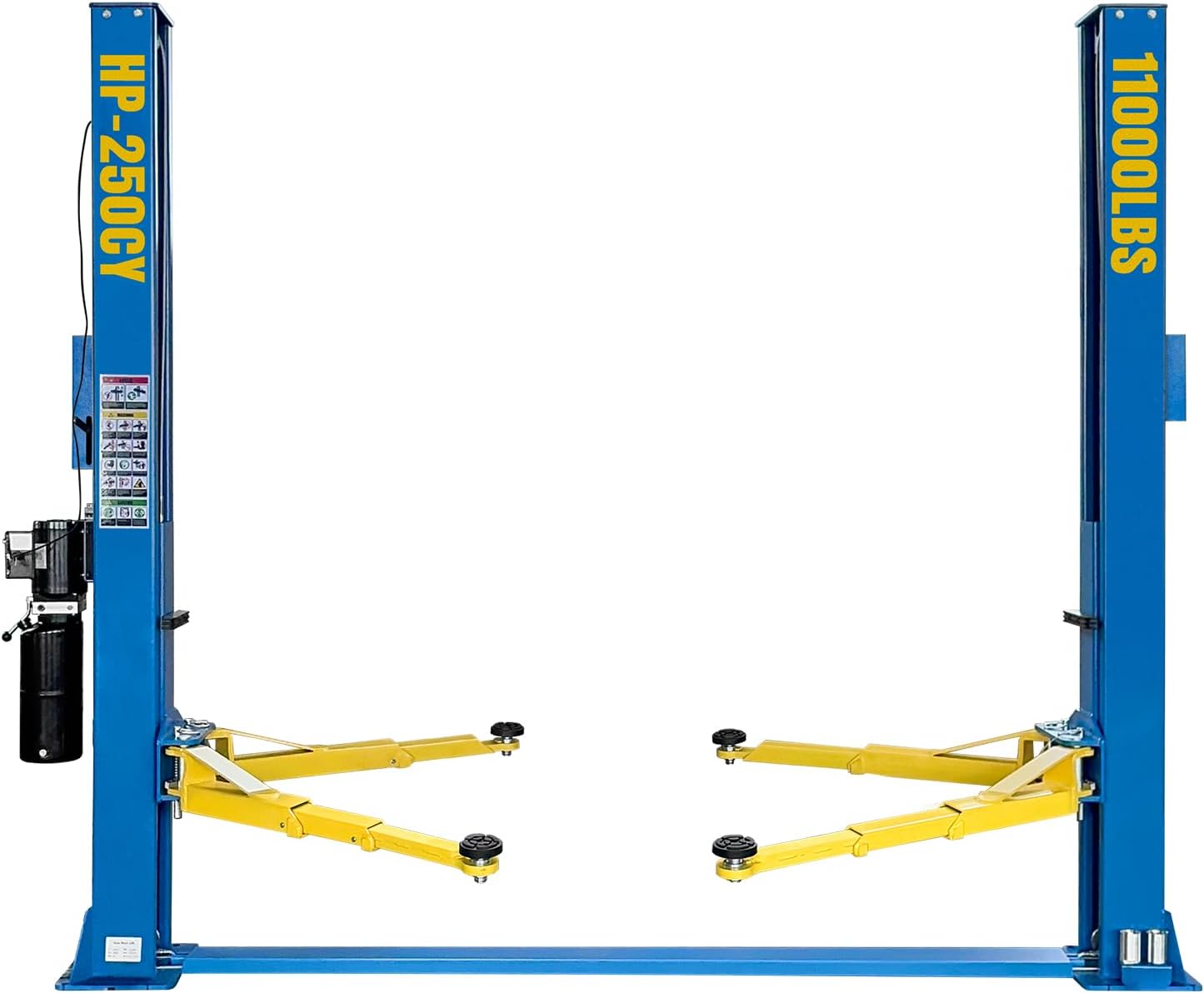 110V Two Post Car Lift 11,000 LBS Heavy Duty Floor Plate 2 Posts Auto Hoist Truck Lift for Garage w/ 36 Months Parts Replacement