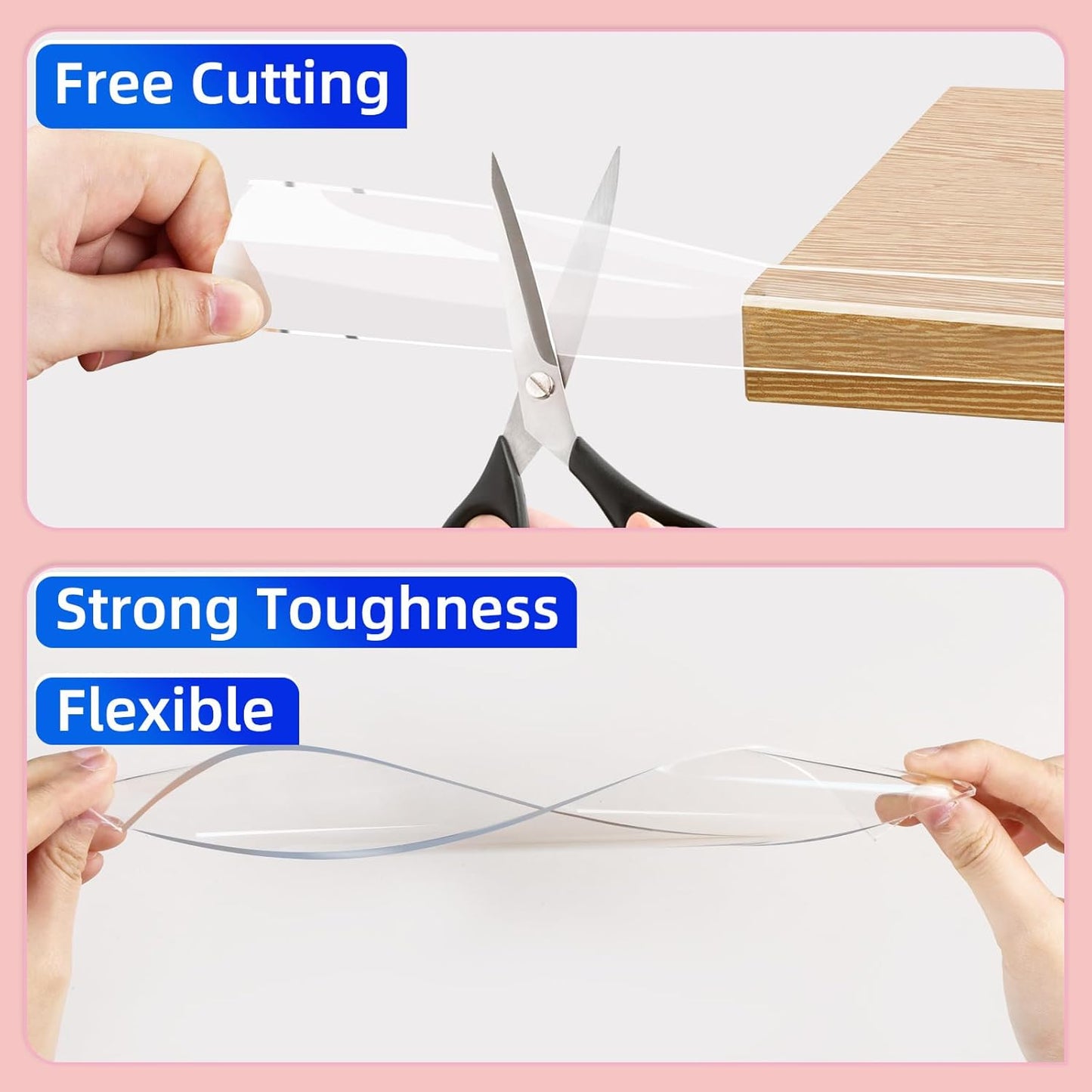 Clear Soft Corner Protectors for Furniture Strip,0.8in x9.84FT,2 Roll,Sharp Edge & Table Bumper,Window Edge,Wall Protector, Soft Corner Guards Safe for Proof,Table Corner Protectors in Family