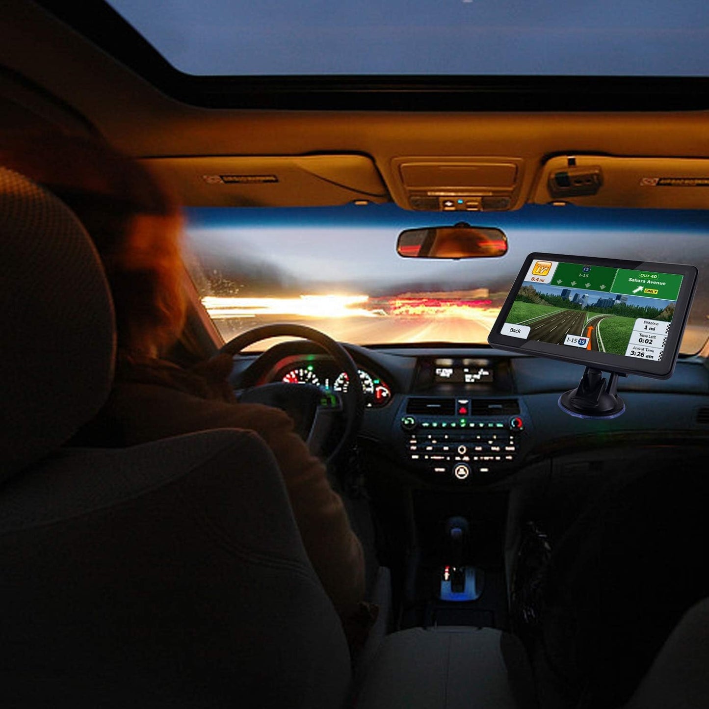 Car GPS Navigation GPS Navigation for Truck & RV & Car,9 inch Trucker GPS for Semi Truck 2025 Map, Turn-by-Turn Directions,Free Update Map